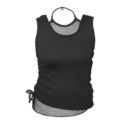 Spiral - GOTHIC ROCK Sleeveless top - Black